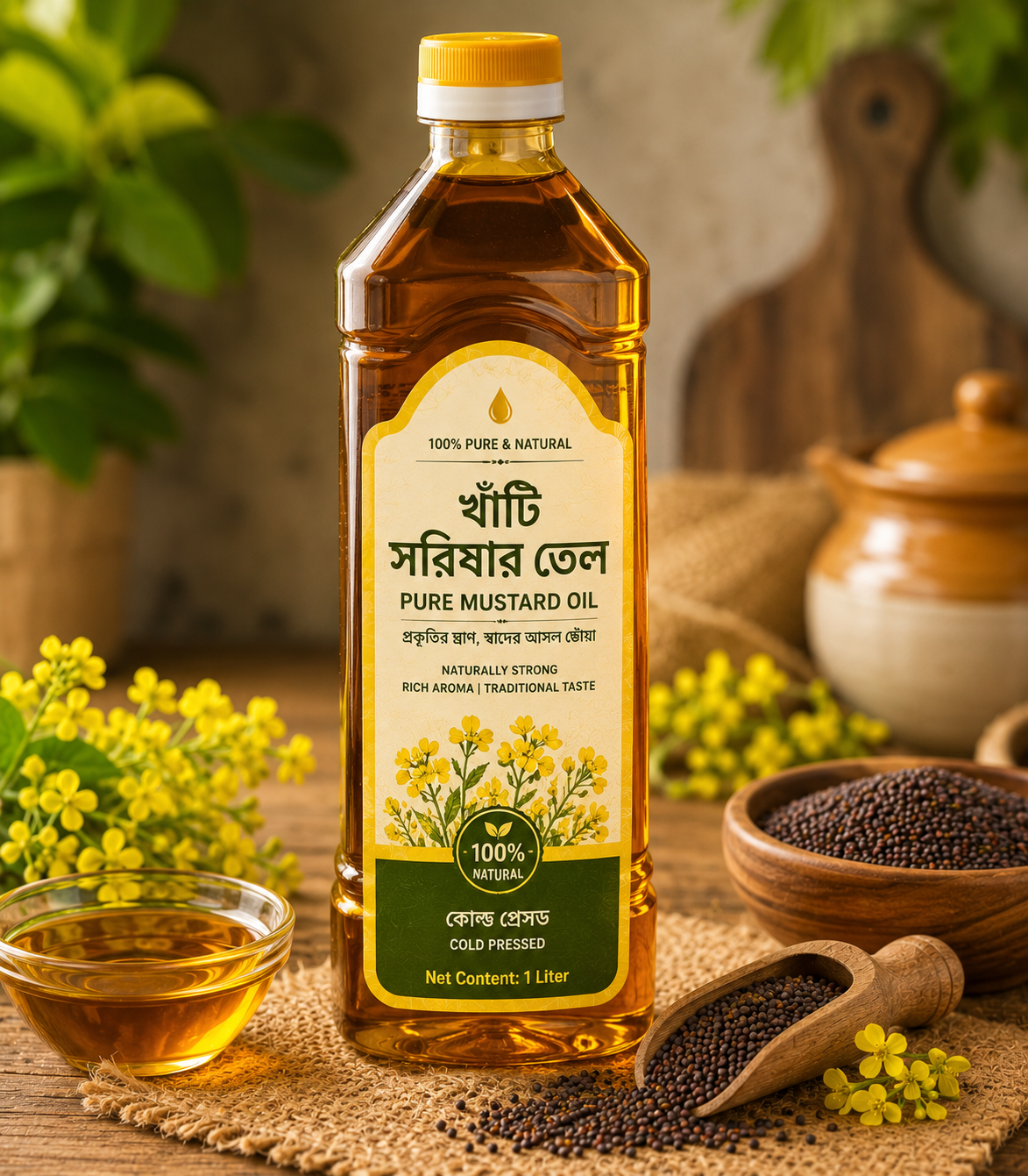 ChatGPT Image Aug 15, 2026, 04_50_58 PM Pure Khati Mustard Oil - Image 1